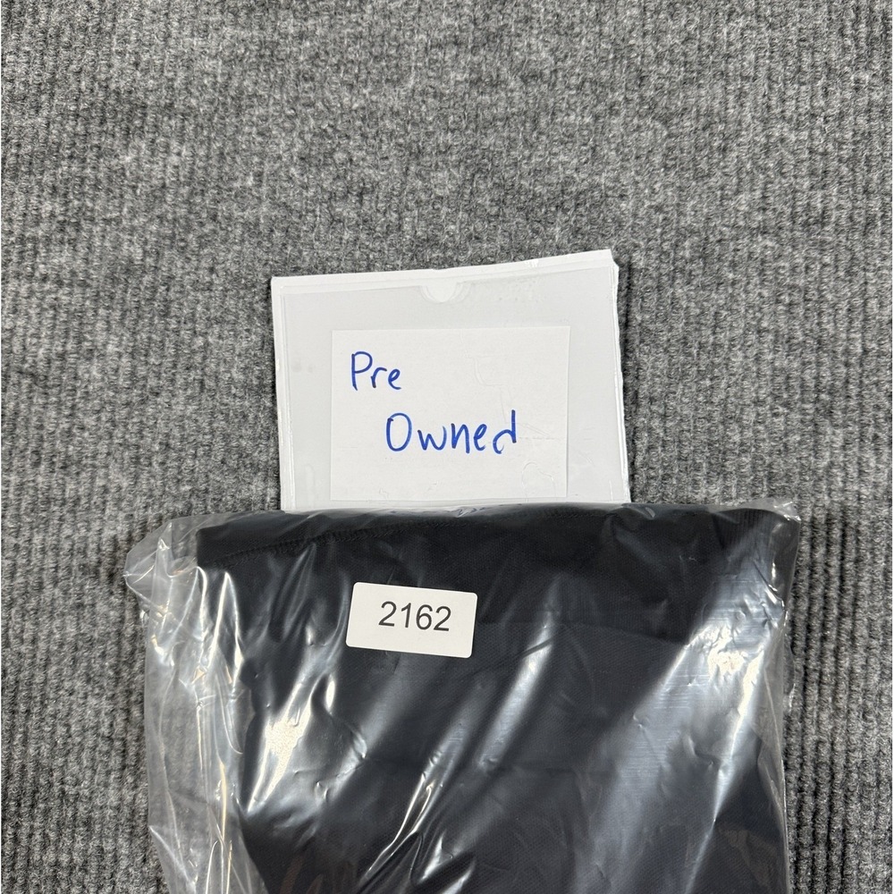 Lands End Mens XL Long Sleeve Polo Shirts Black Cotton Made in USA Vintage - Picture 6 of 6